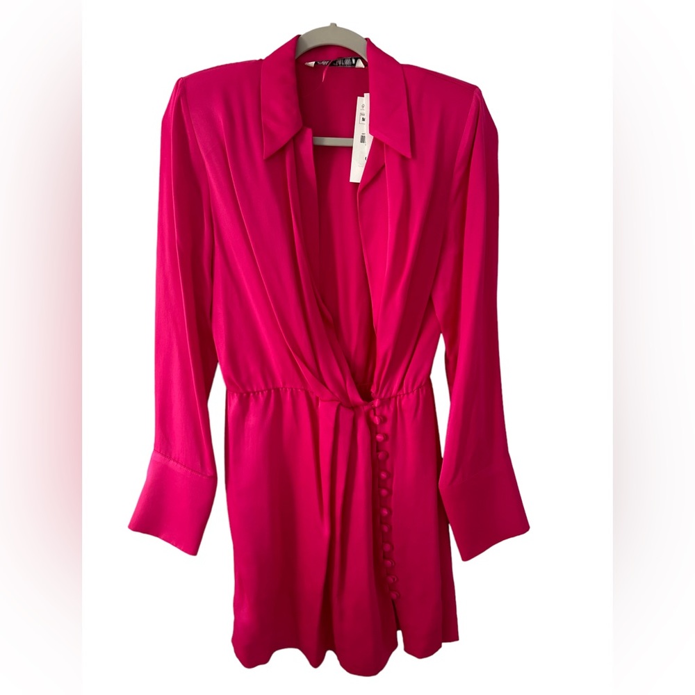 Hot Pink, Zara dress